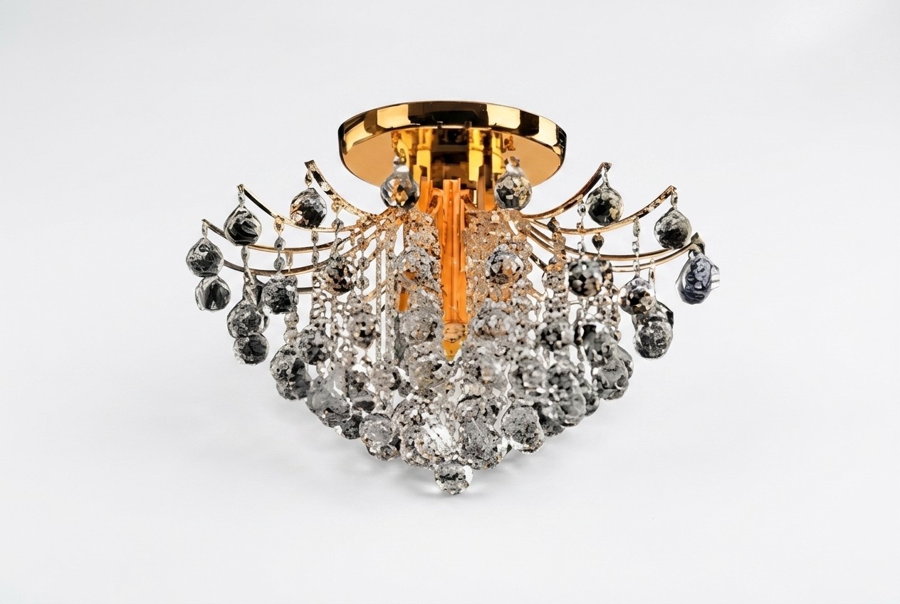 Golden decorative chandelier ceiling chandelier light crystal light luxury lamp