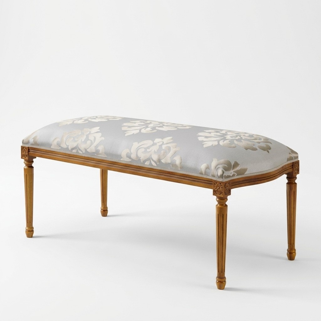 Gray Bench Designer Seating Luxury Bench Classic Furniture Benches