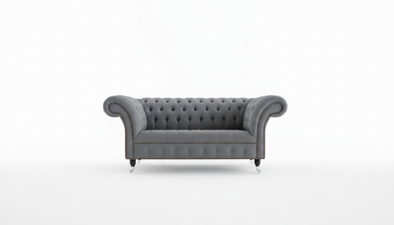 Grey Designer Sofa Couch Upholstery XXL 2 Seater Big Sofas Textile Leather