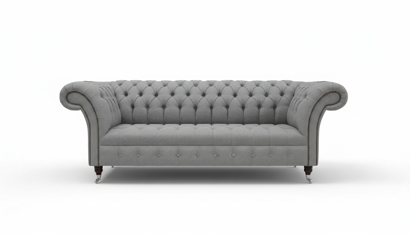 Gray designer sofa couch upholstery XXL 3 seater big sofas couches textile leather