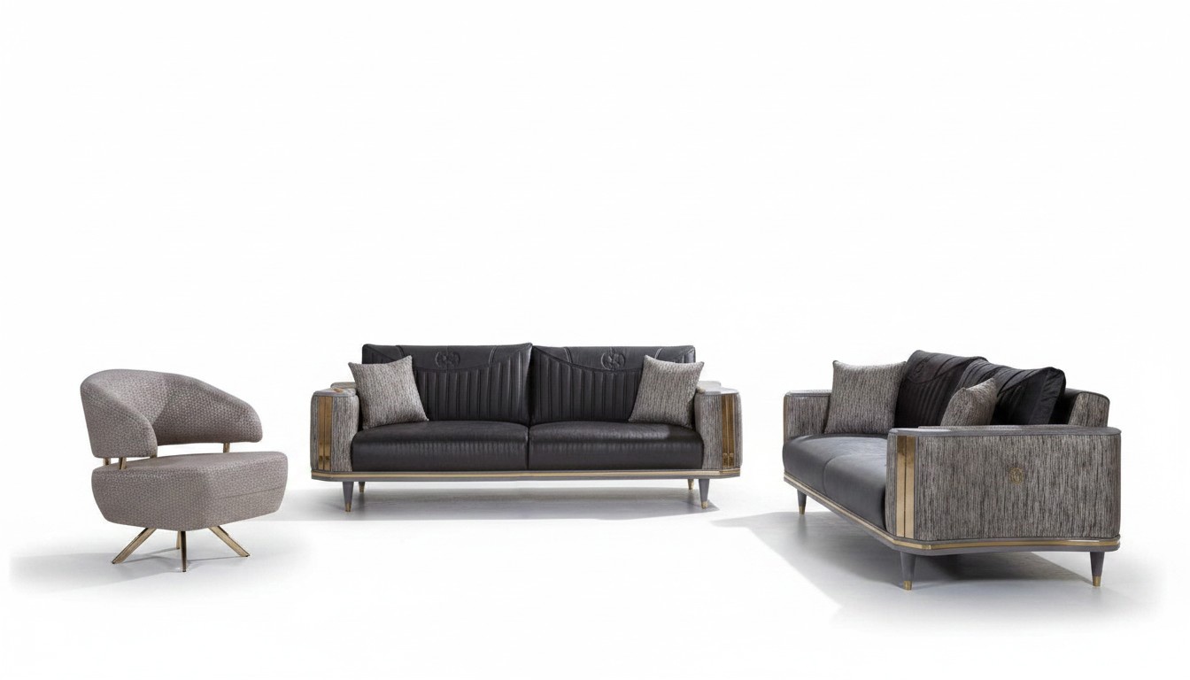 Gray living room set designer sofas luxury coffee table side table