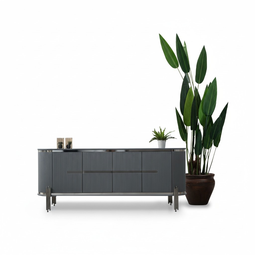 Grey sideboard luxury chest of drawers sideboard cabinet dining room furniture wooden furniture