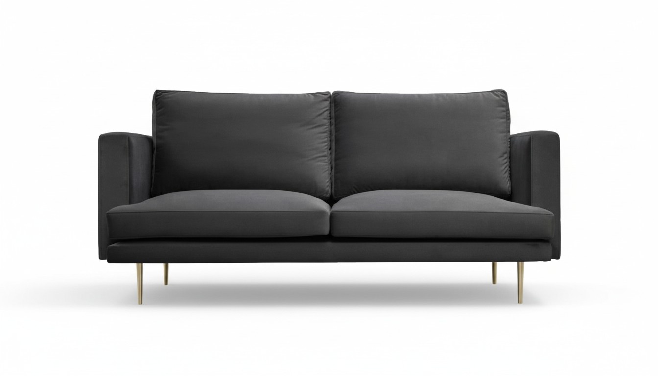 Grey Three Seater Sofa Fabric Living Room Design Couches Upholstery Sofas Luxury Furniture