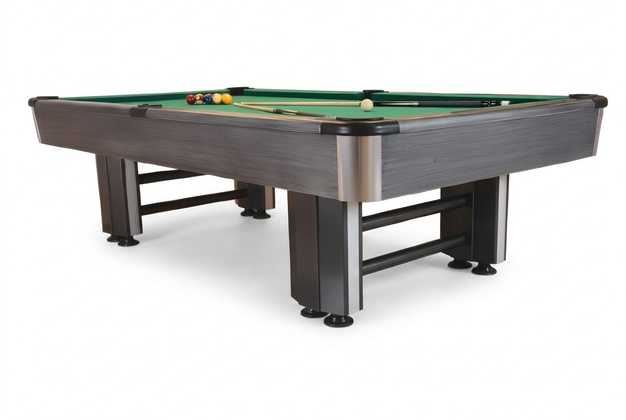 Pool table playing surface billiard table luxury gray game table recreational table 9ft