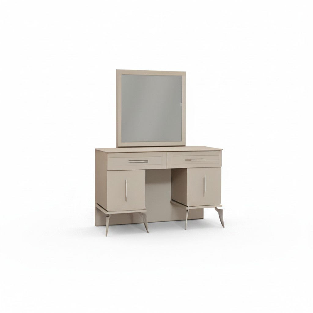 Gray wood furniture bedroom modern design dressing table with mirror