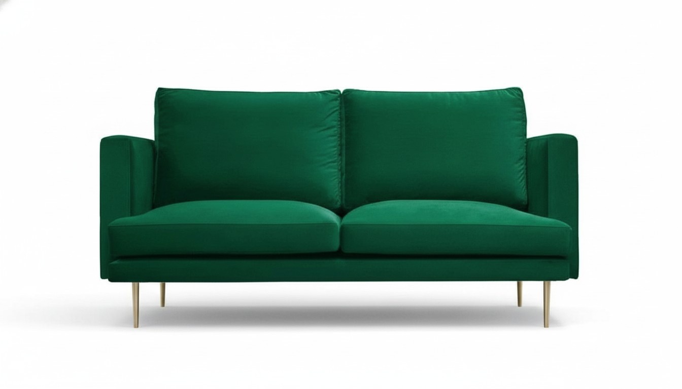 Green Sofa 2 Seater Creative Furniture New Modern Design Textile Living Room Couches