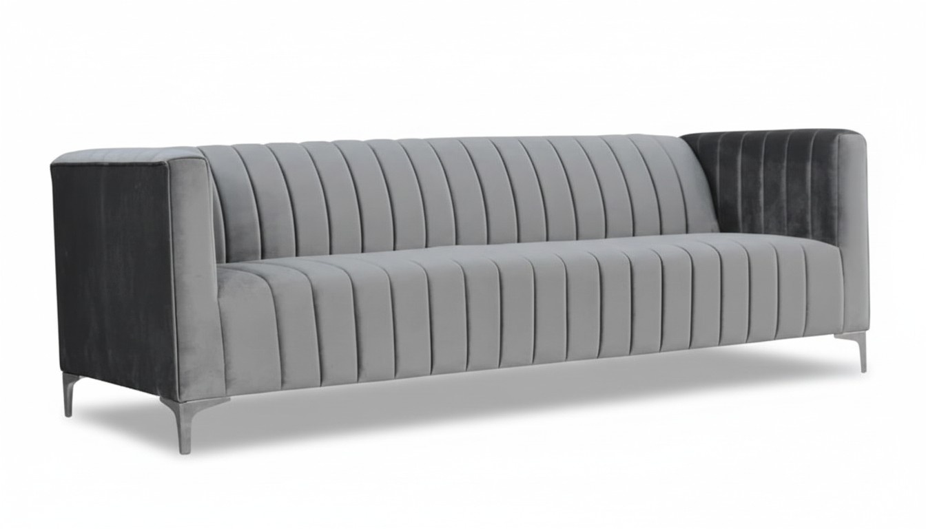 Grey Three Seater Sofa Fabric Living Room Design Couches Upholstery Sofas Grey Couch
