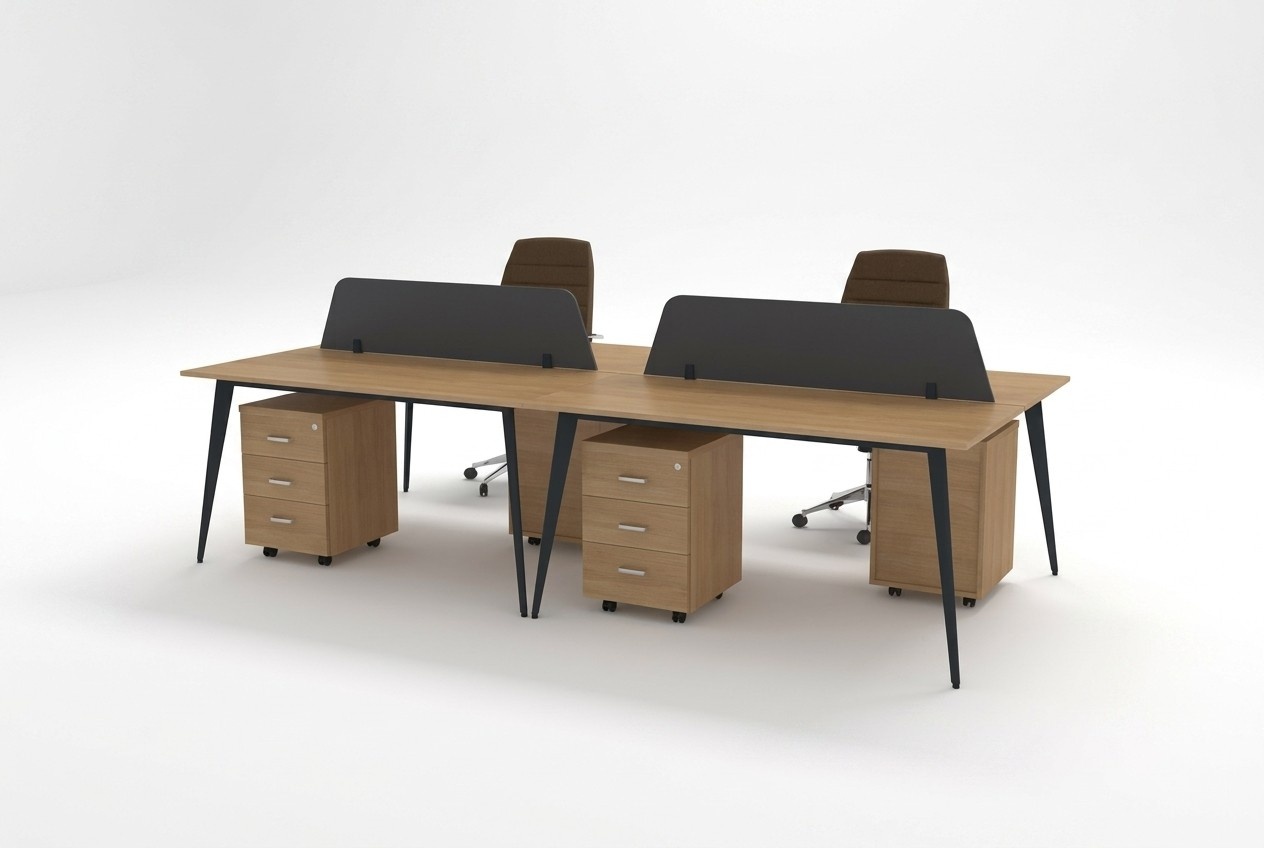 Large Brown Desk Workplace Furniture Workplace Equipment