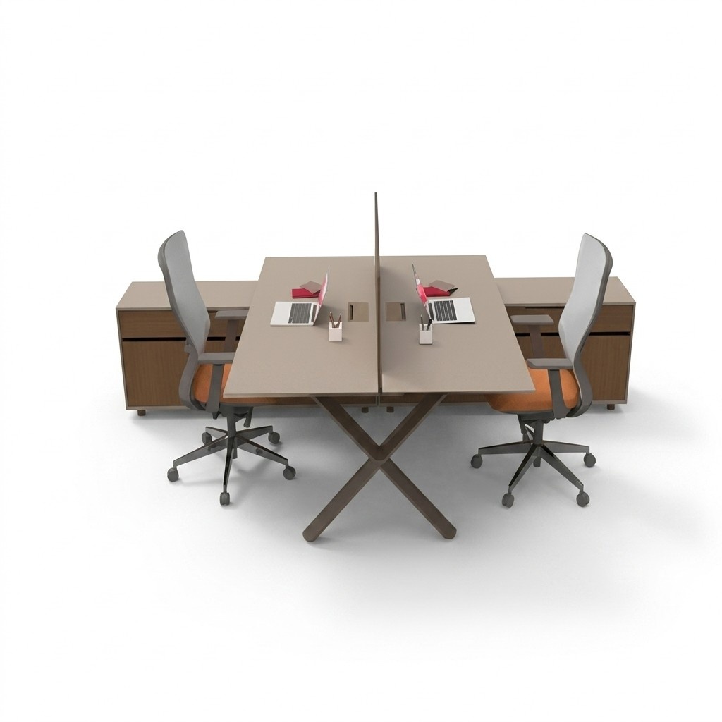 Large Office Work Desk Office Furniture Solid Wood Furniture Tables