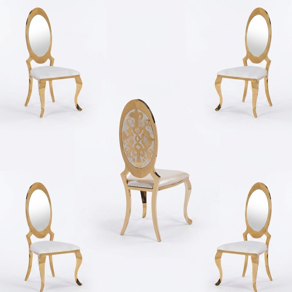 Group Chairs Set Textile Fabric Wood Upholstered Dining 4x Chairs