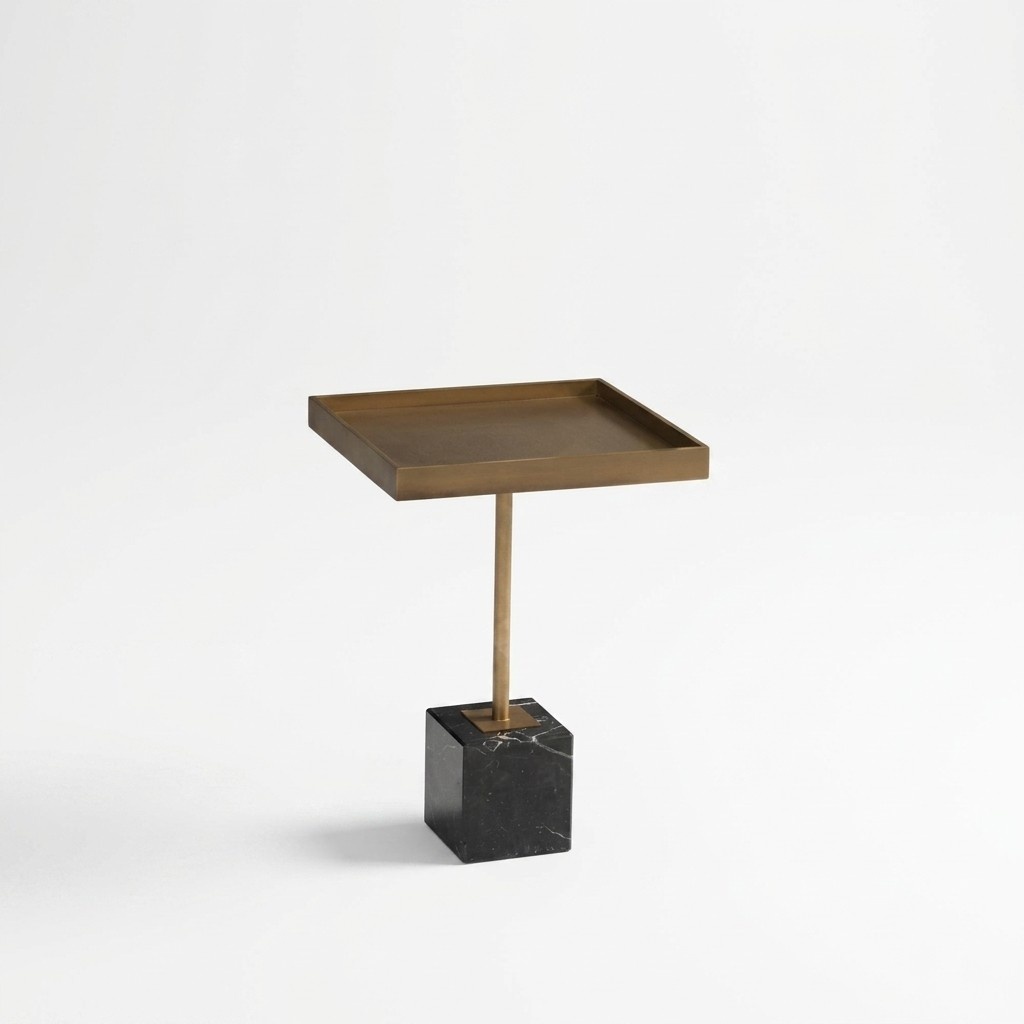 Group side table coffee table coffee table gold sofa table metal 2pcs