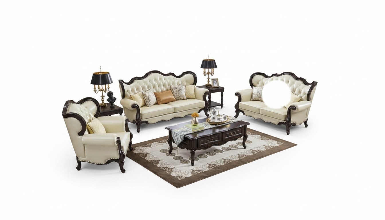 Group sofa set 3+3+1 seater luxury sofa armchairs sofas leather set