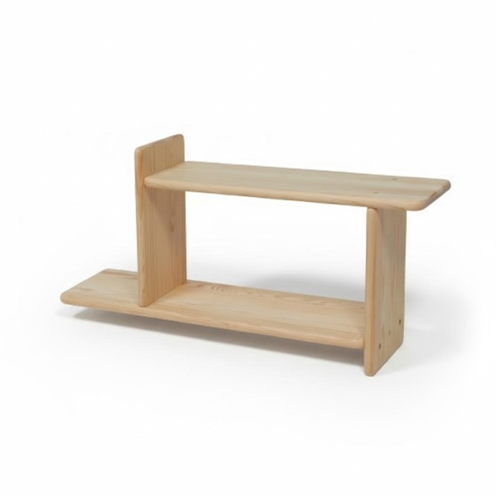 Handmade wall shelf bookshelf living room wall shelf solid wood