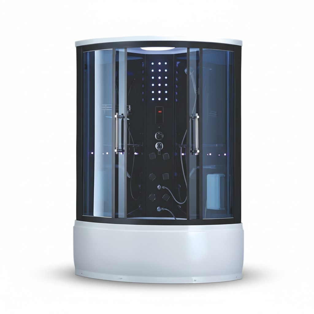 Heat cabin shower cabin steam shower comfort shower massage shower cabin 130x130 cm