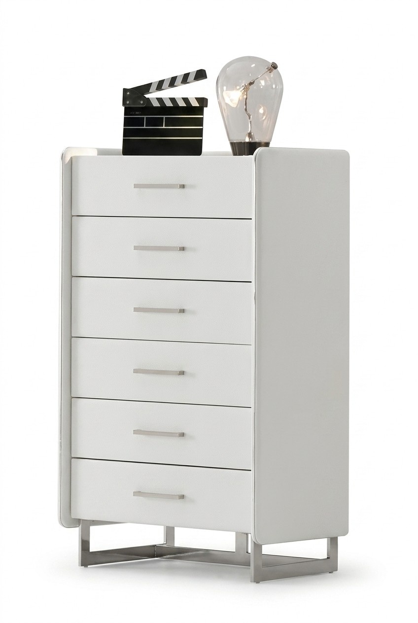 High Cupboard Chests of Drawers Designer Cupboards Side Low Board Precious Leather Luxury