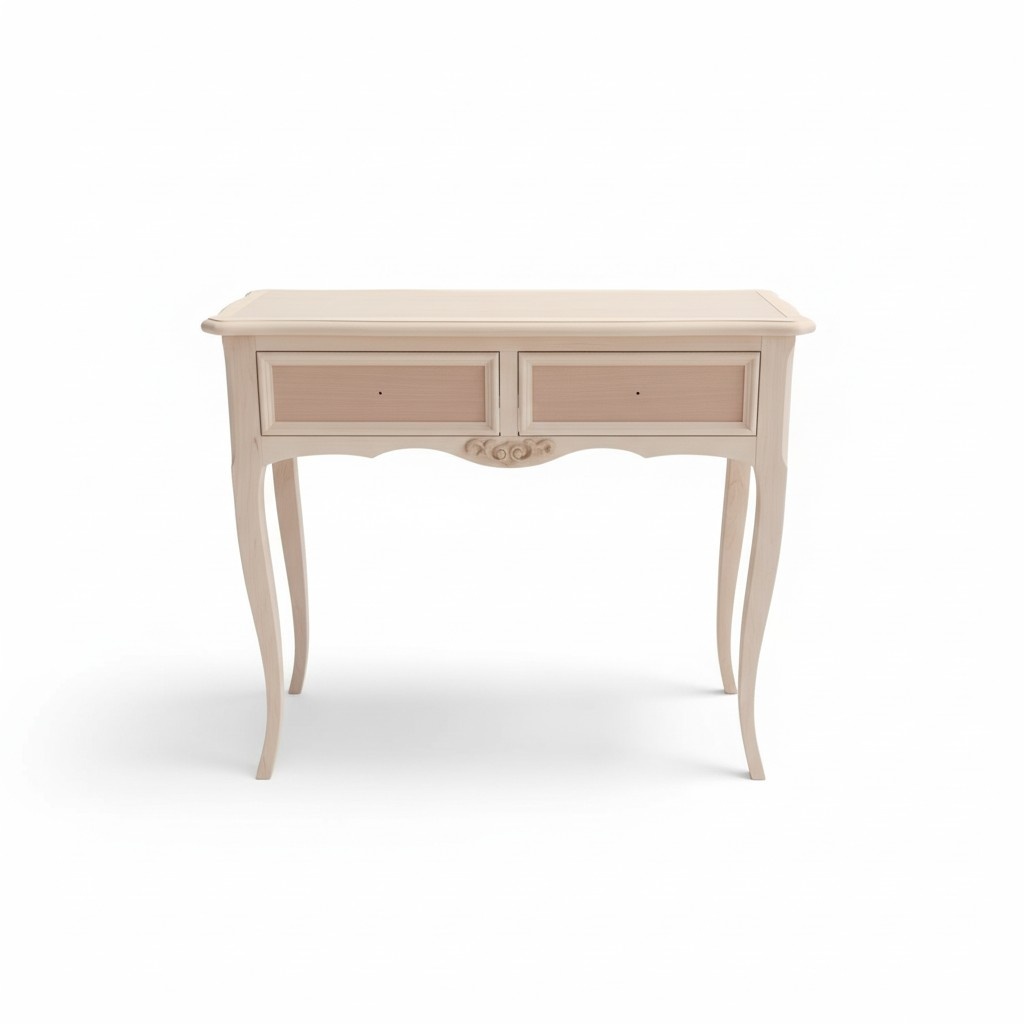 High Quality Console Table Luxury Wooden Bedroom Classic Beige Console Table