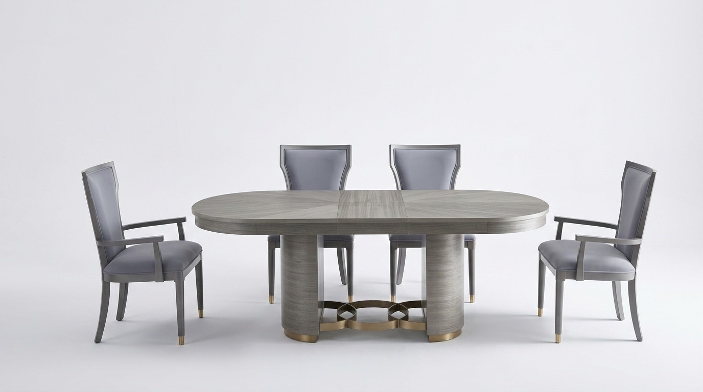 High Quality Dining Room Furniture Hotel Style Furnishings Complete Set Table 6 Chairs