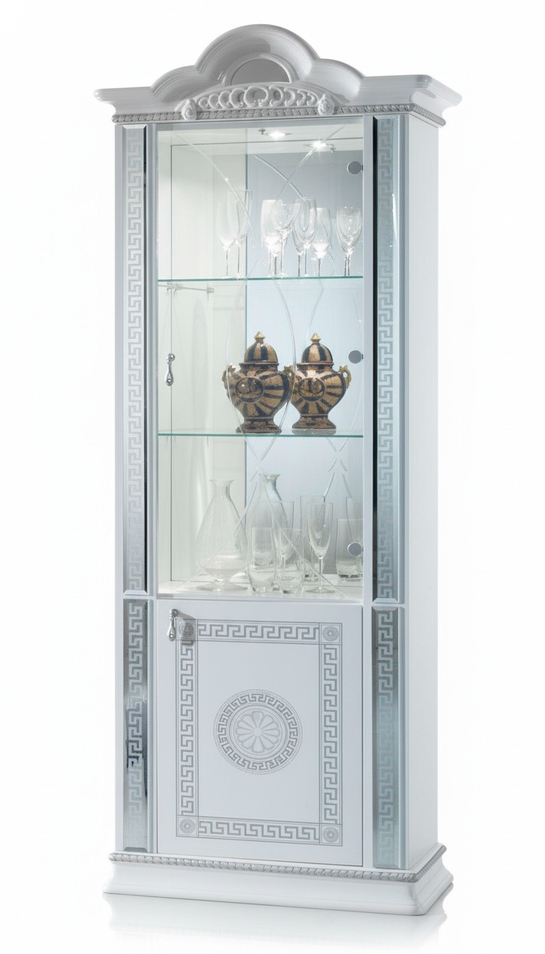 High Quality Display Cabinet Showcases Luxury Cabinet Wood Italian Style Furniture Glass New