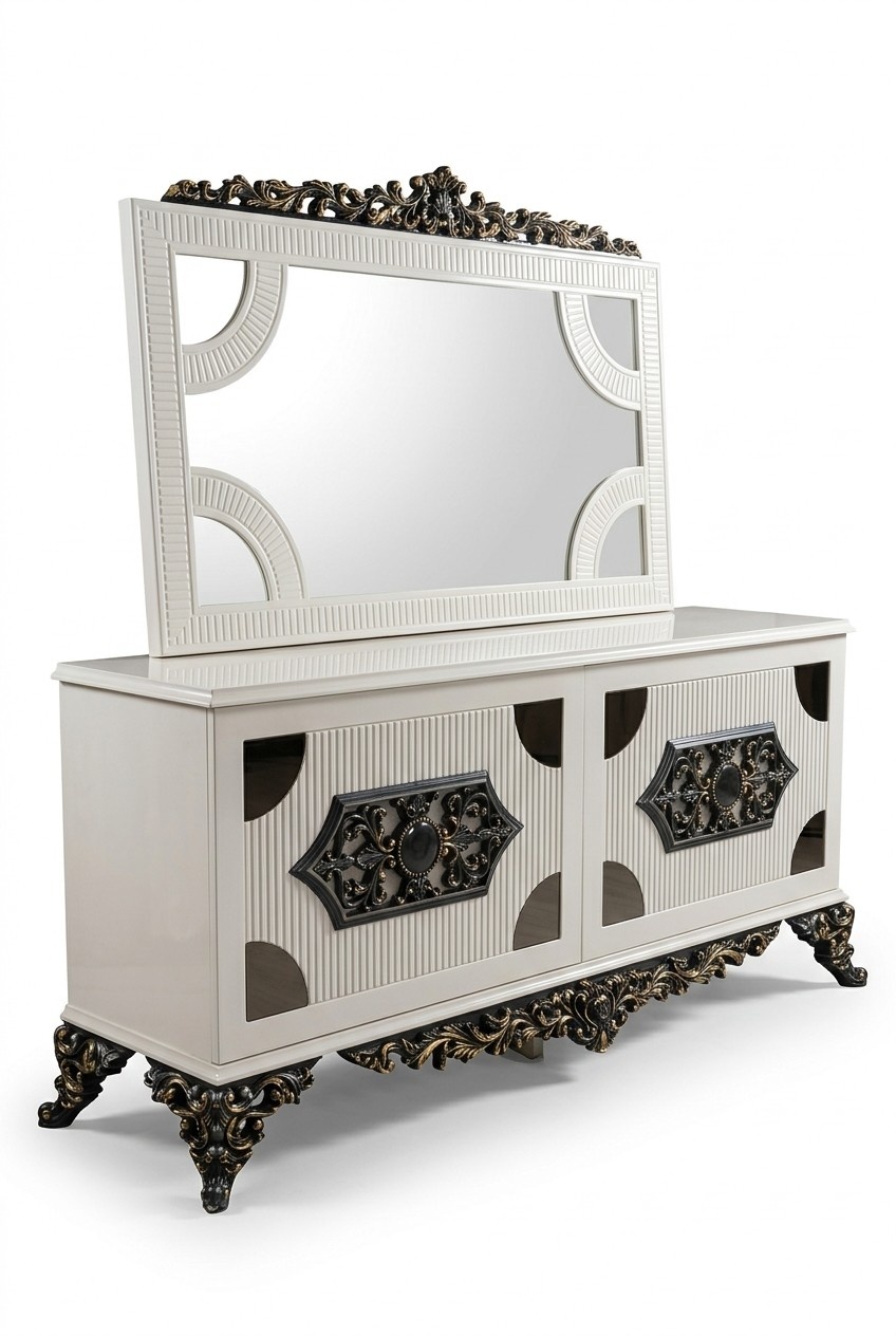 High quality Elegant dresser with mirror stylish appearance