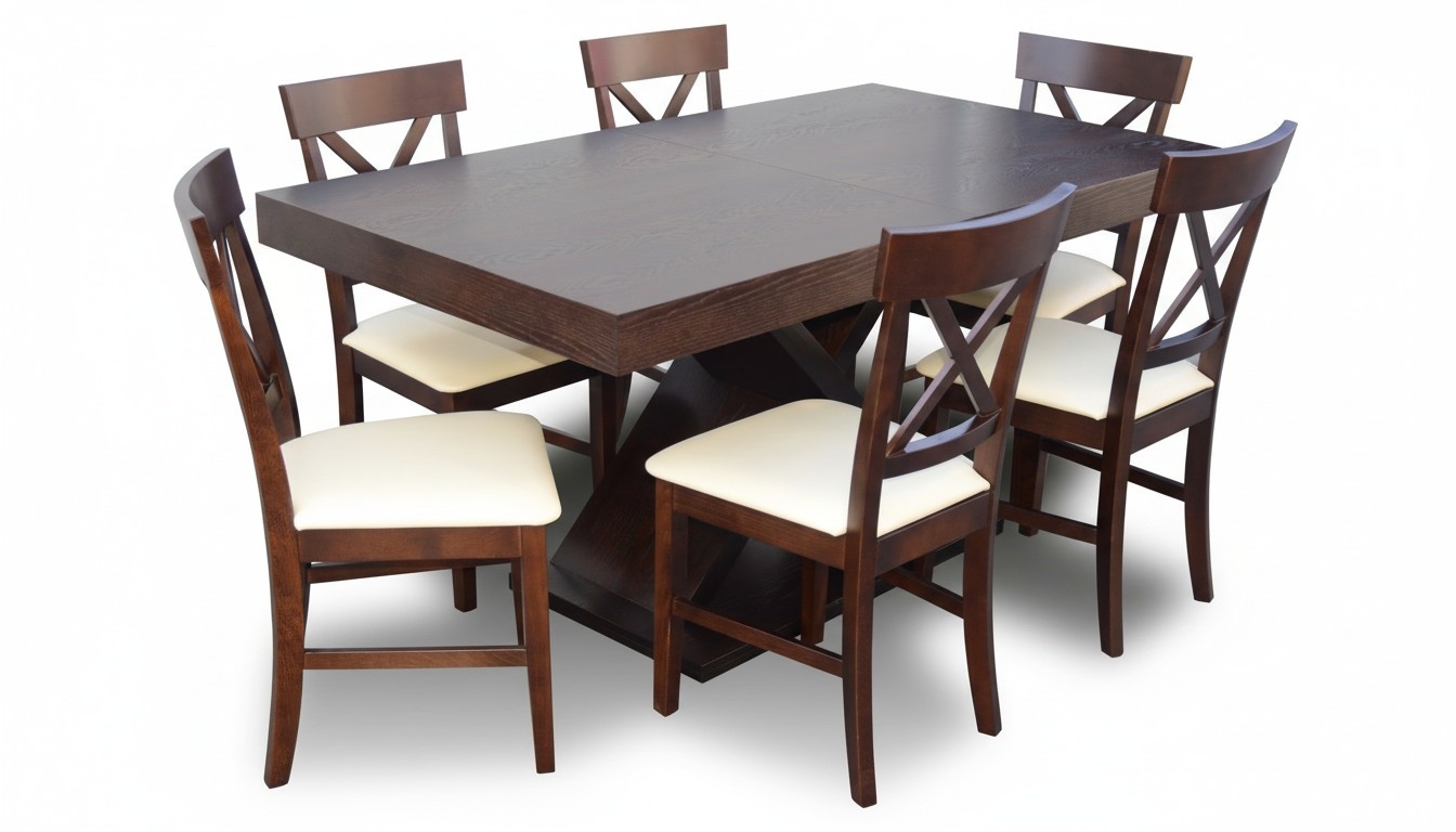 Hotel conference room table XXL tables meeting table office + 6 chairs chair