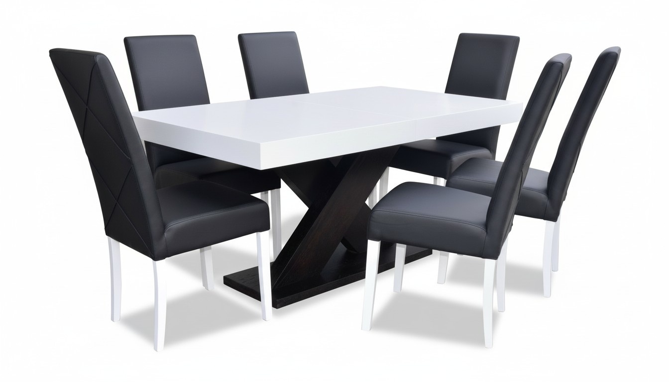Hotel conference room table XXL tables office meeting table + 6 chairs chair