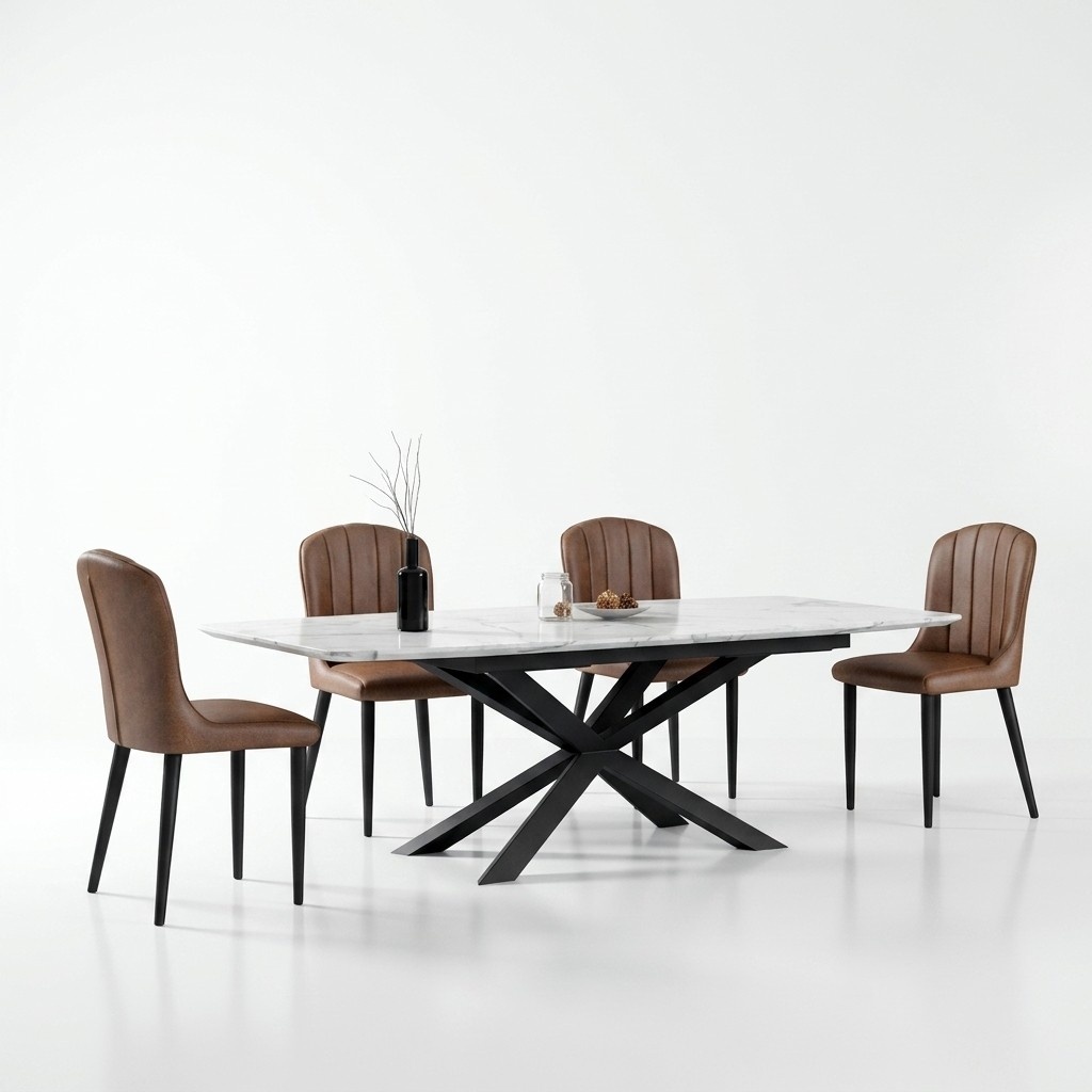 Italian Designer Furniture Dining Table Office Conference Luxury Table Metal Tables