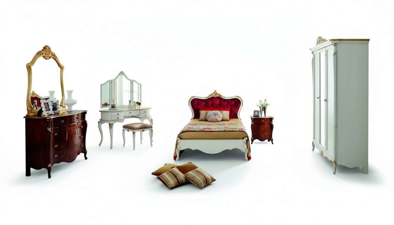 Italian furniture design luxury bed double bed style baroque beds classic