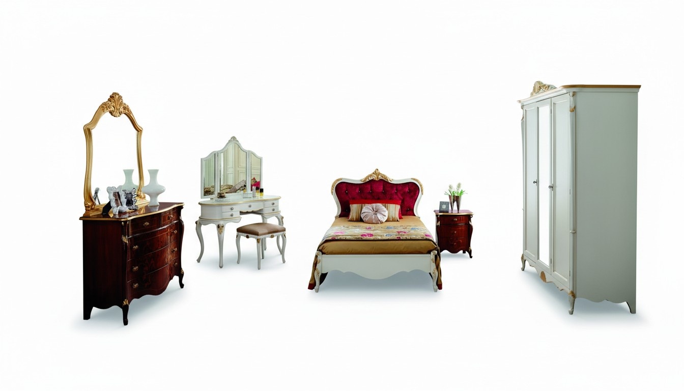 Italian furniture luxury bed Swarovski crystal stones Baroque beds frames