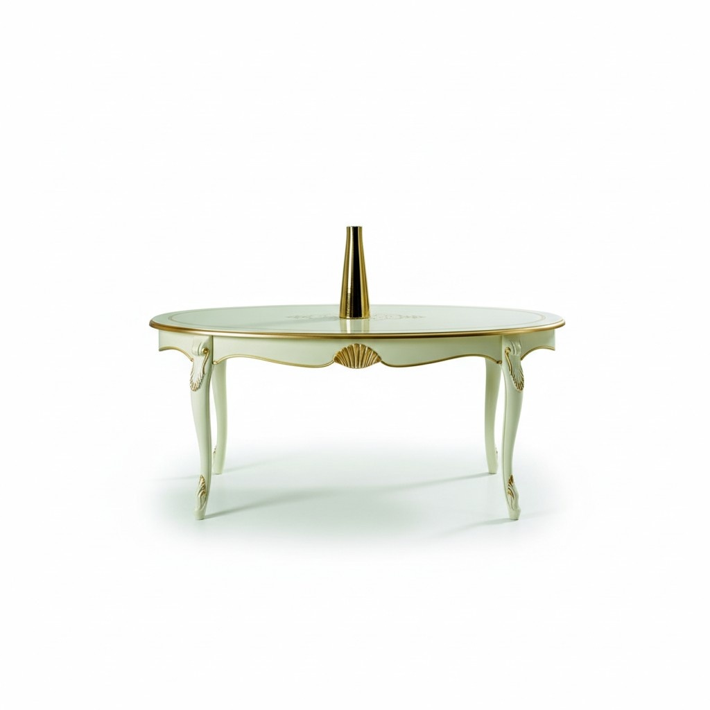 Design Italian Furniture Luxury Dining Table Dining Room Wooden Furniture Classic Style Brighter