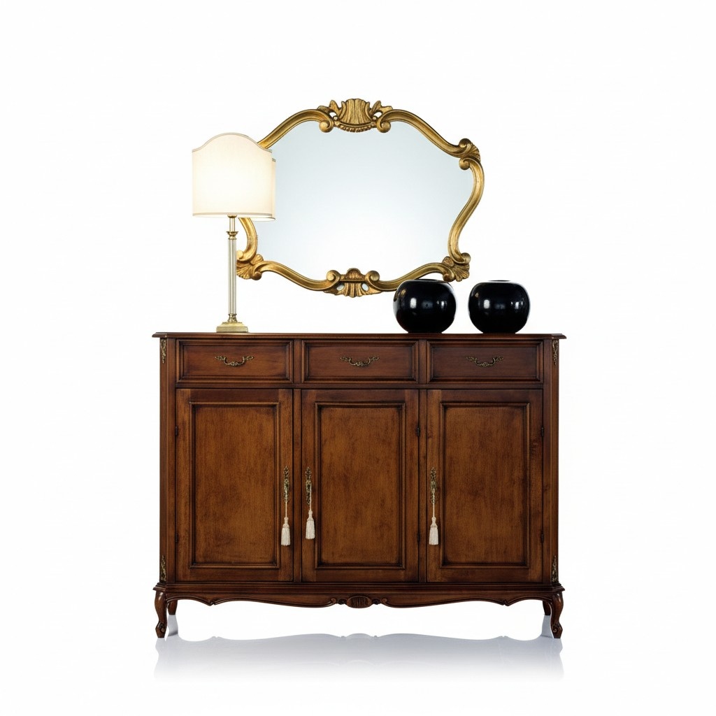 Italian Furniture Style Baroque Dresser Cabinet Luxury Cabinets Design Sideboard Wood New