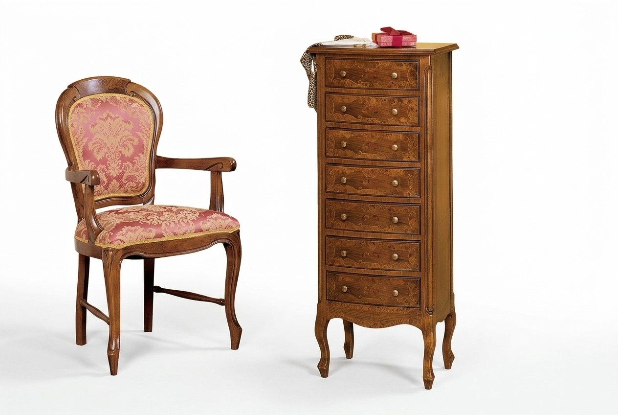 Italian Furniture Tall Cabinet Chest of Drawers Sideboard Chests of Drawers Wood New