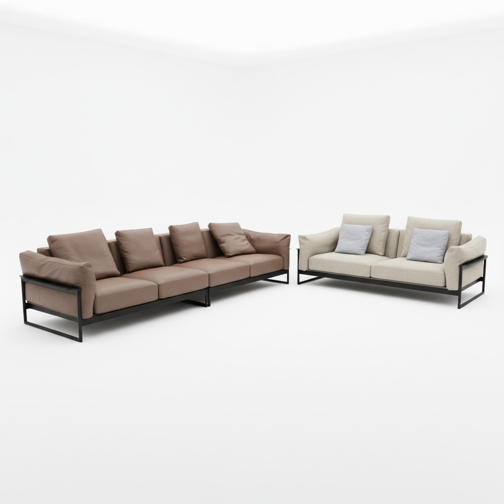 Italy furniture leather sofa couch upholstery set 4+2 designer couches sofas nubuck