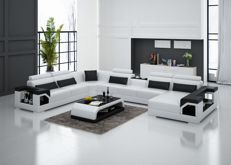 Leather Sofa Living Area Corner Sofa Corner Set Design Modern Sofa G8010
