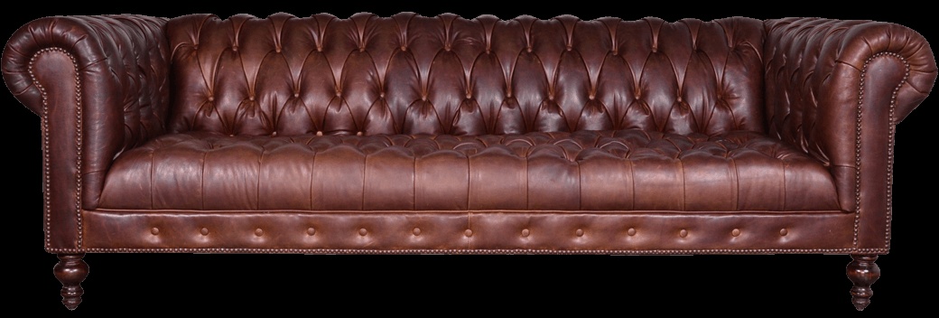 Chesterfield XXL 4-Seater Sofa Brown Classic Faux Leather Couch New Comfortable