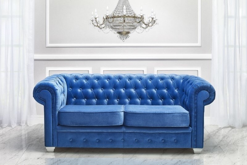 Chesterfield Design Luxury Upholstery Sofa Couch Seat Set Leather Textile New #H3