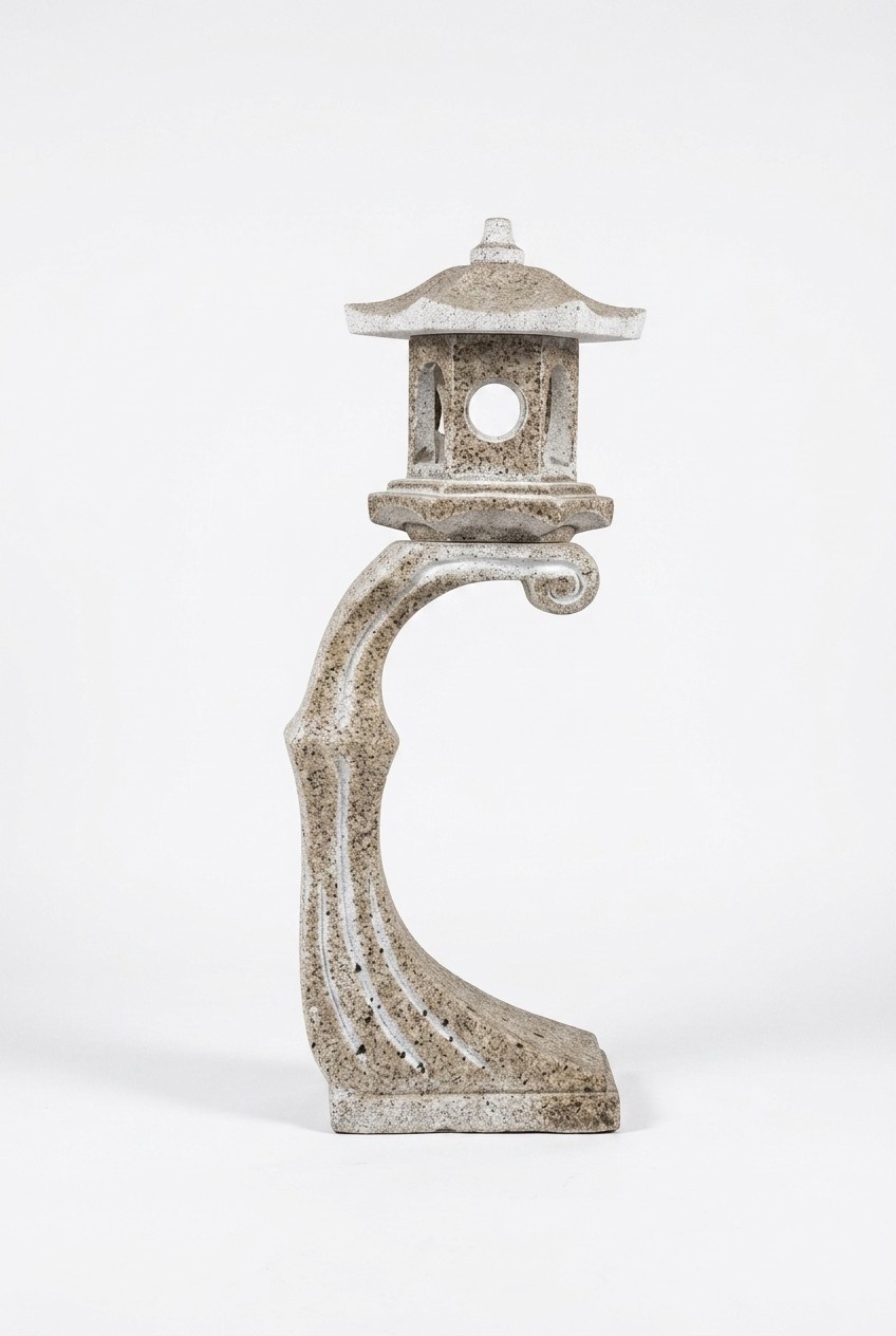 Japanese Garden Lamps Decoration Lighting Bird Waterer Figurine Sculpture 610
