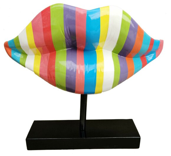 Modern Abstract Design Lips Sculpture Decoration Sculptures Living Room Deco