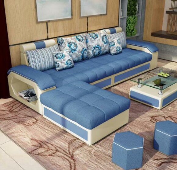 Fabric Corner Sofa L Shape Corner Upholstered Sofa Seat Design Couch Sofas