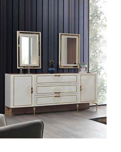 Console table mirror sideboard xxl console dresser sideboards 3tlg