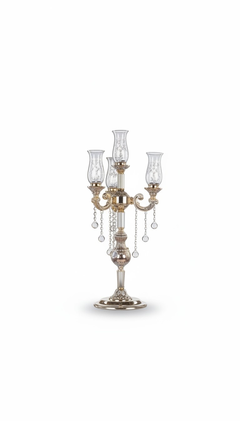 Candlestick candlestick candle holder table candlestick gold