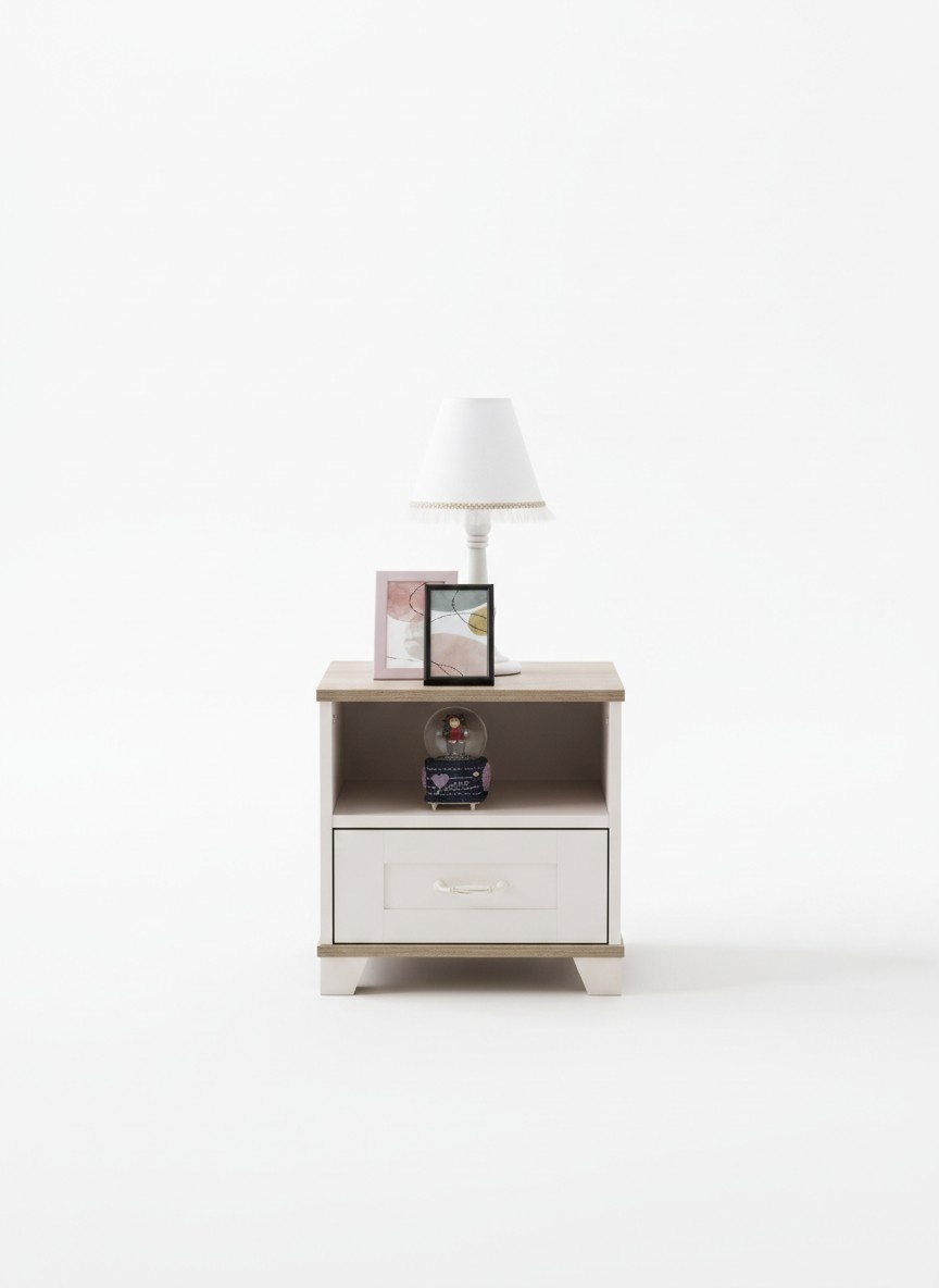 Children\'s bedside table Design bedside table children\'s room wood white