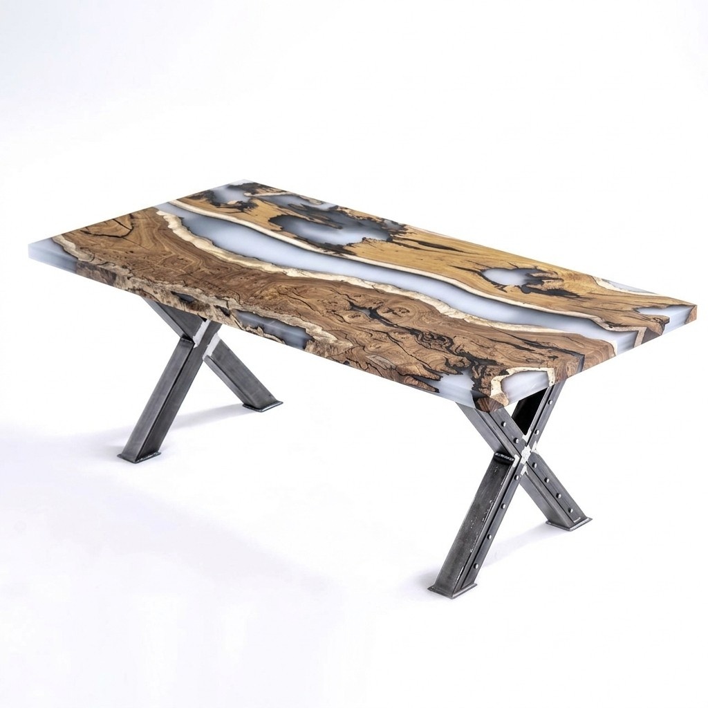 Kitchen table Dining table Epoxy resin Dining room table Table 160 cm