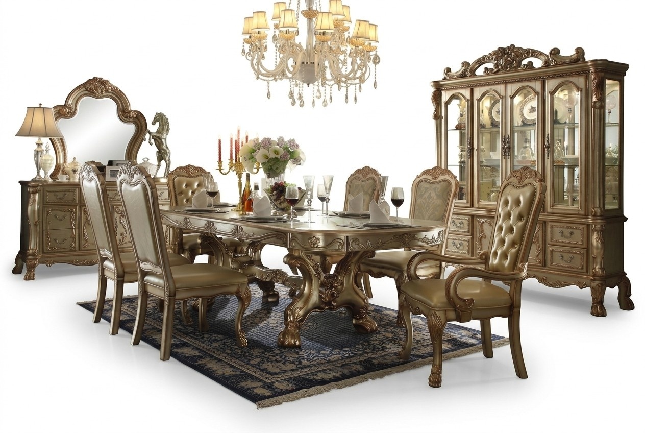 Royal Dining Table 6x Chairs Complete Dining Room Set Table Chair Group