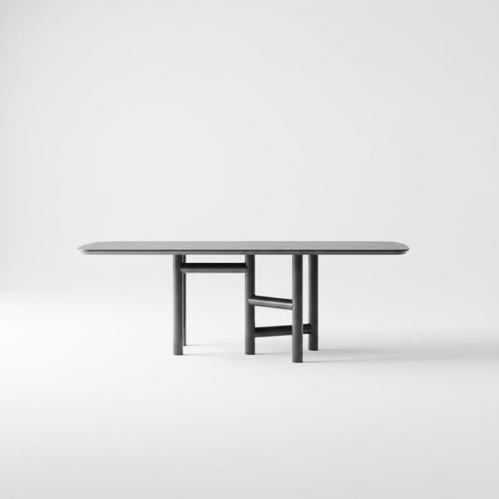 Kitchen Table Dining Room Table Extendable Design Luxury Wood Gray Table