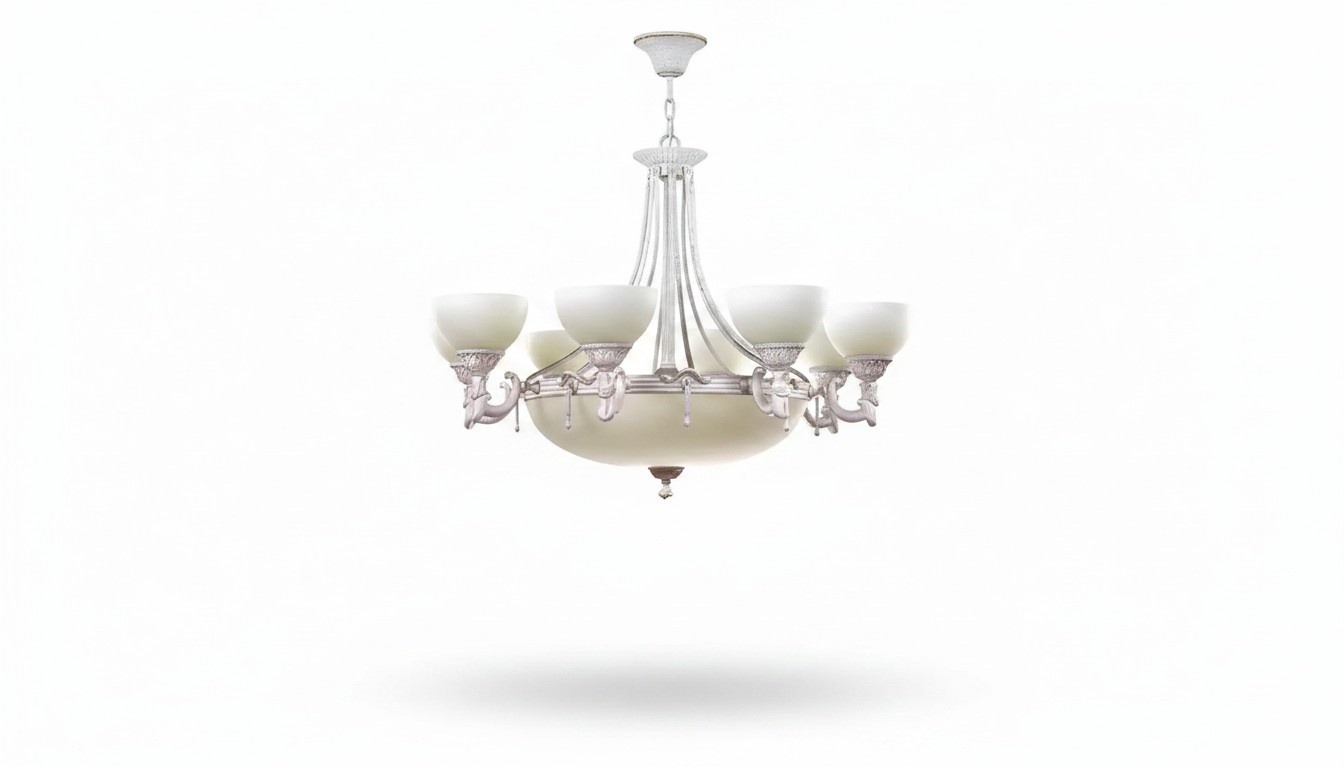 Lamps chandelier lustre chandelier white ceiling lamp glass modern