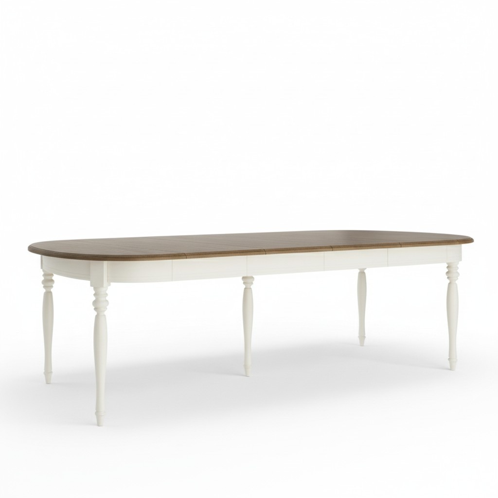 Large Table Dining Table Wooden Table Conference Table Extendable 290cm Model FL-S1