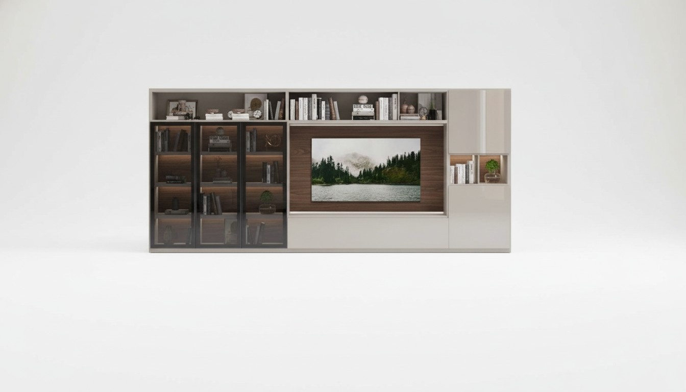 Large wall unit glass doors living room furniture wall units wardrobe