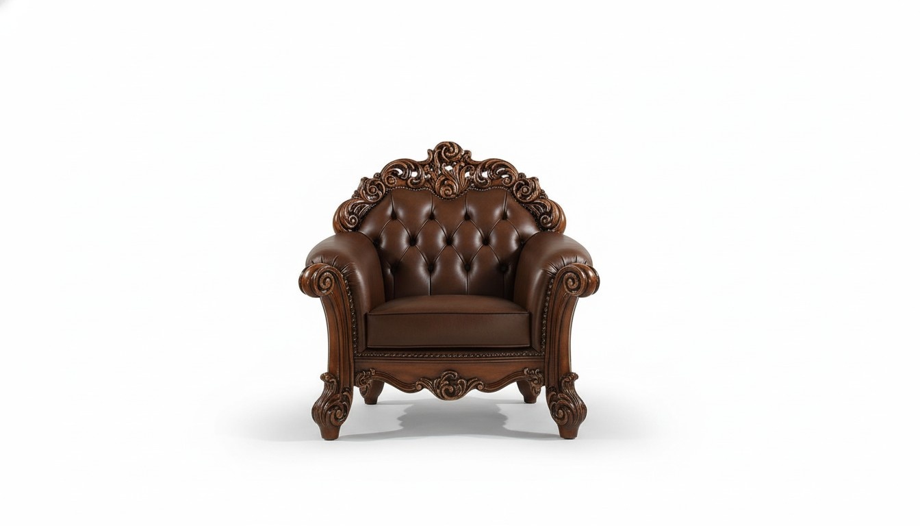 Leather Armchair 1 Seater Sofa Upholstery Sofas Design Luxury Classic Single Seater New