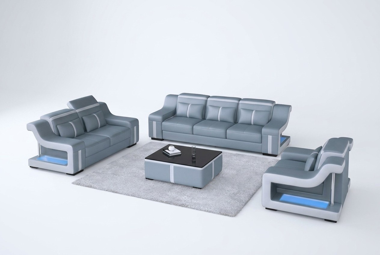 Leather living room sets couch set sofas couches sofa set 3+2+1 G8047D
