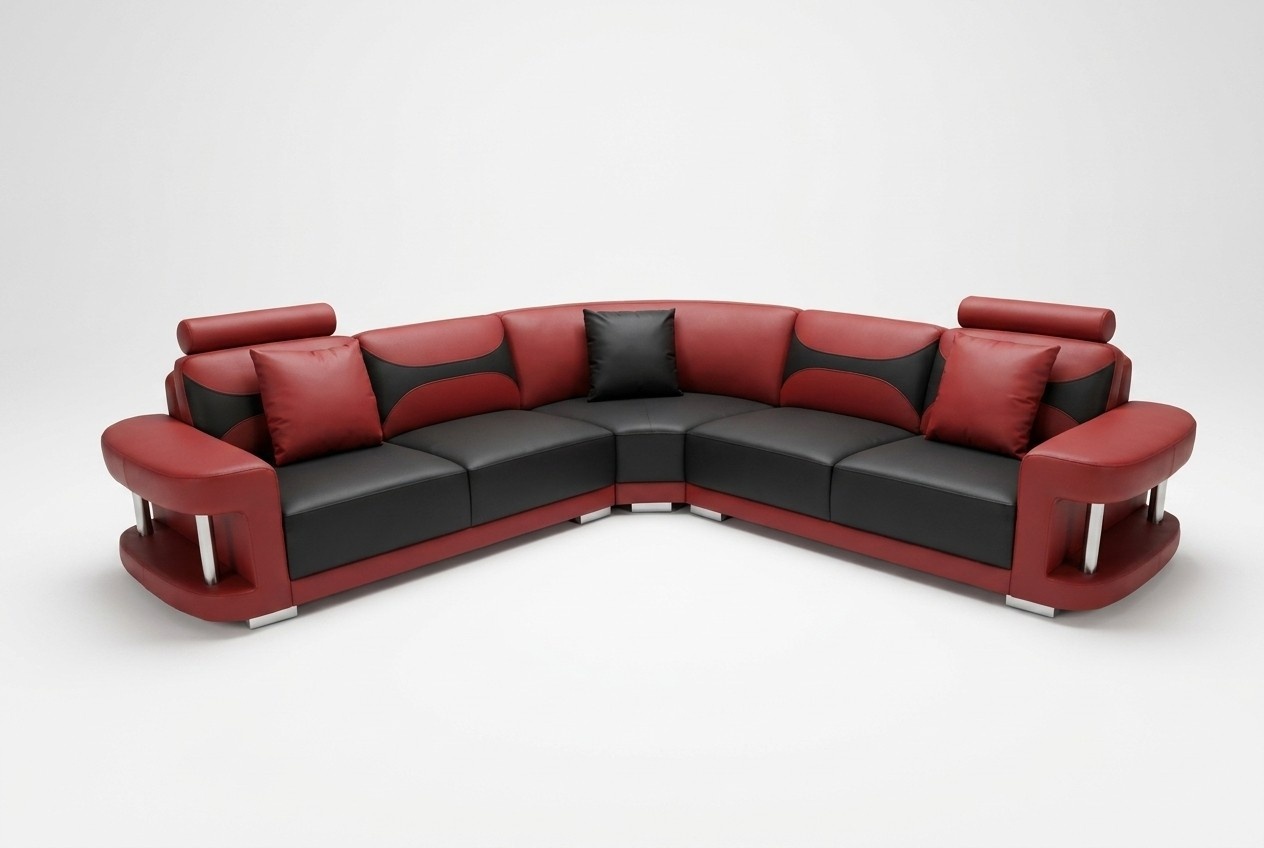 Leather Modern XXL Couch Living Landscape Leather Sofa Sofa Set L-Shape F3001B